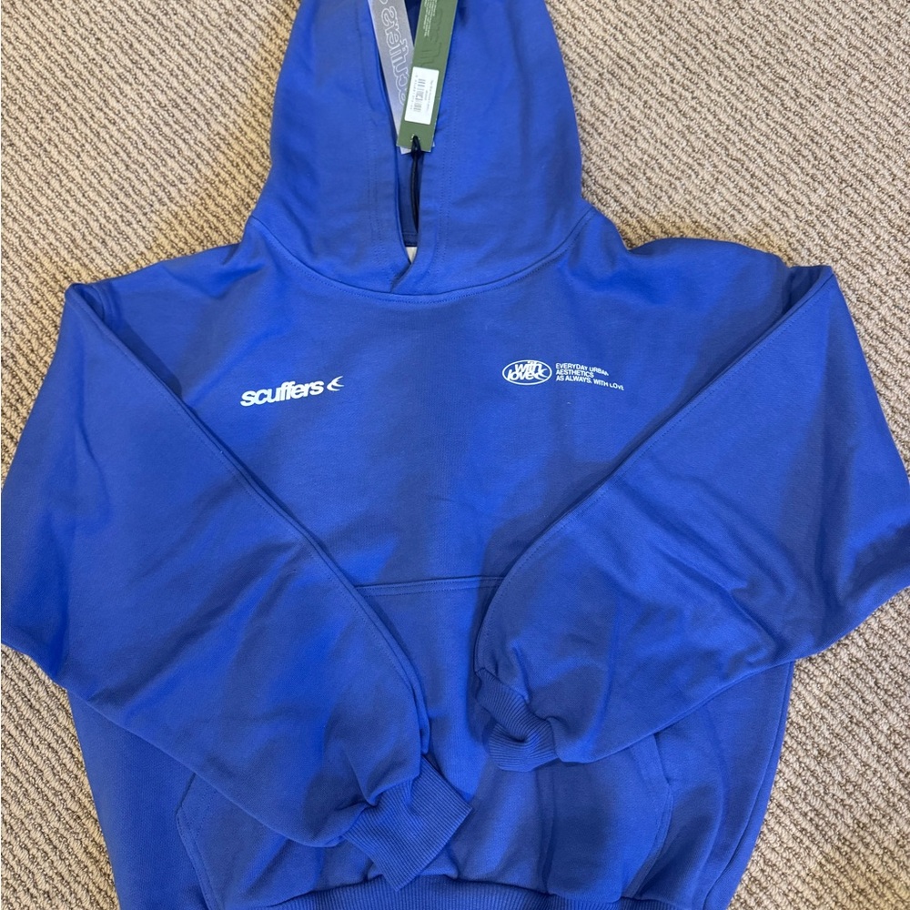 NEW w tags Scuffers Blue XS adult size Hoodie